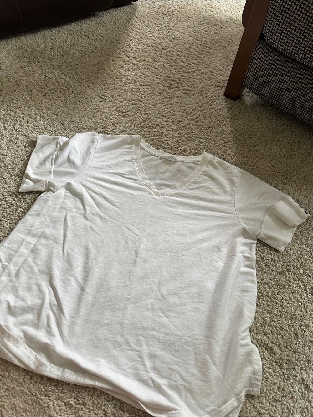 Jane and Delancey White V-Neck Women's Tee